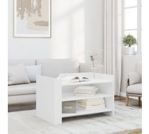 Kafijas Galdiņš, Balts, 80X50X50 Cm, Inženierijas Koks Vidaxl 8721102805189