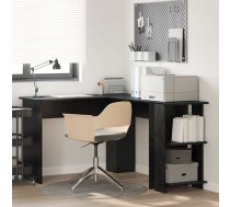 Melnā Ozola Stūra Galds Melns Ozols Mdf Vidējs Stūra Galds Vidaxl 8721158252753