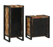 Vannas Istabas Mēbeļu Komplekts 2 Pcs Ciets Atjaunots Koks Vidaxl 8721158304995