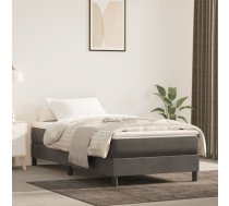 Kabatu Atsperu Matracis, Tumši Pelēks, 80X210X20 Cm, Samts Vidaxl 8721158368287