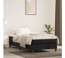 Kabatu Atsperu Matracis, Melns, 100X220X20 Cm, Samts Vidaxl 8721158368775