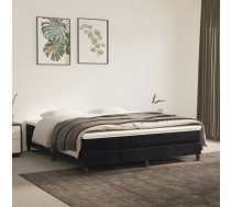 Kabatu Atsperu Matracis, Melns, 160X220X20 Cm, Samts Vidaxl 8721158368959