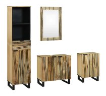 Vannas Istabas Mēbeļu Komplekts Ar Atvilktni Ar Plauktu 4 Pcs Brūna Lieli Vidaxl 8721158408235
