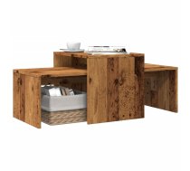 Kafijas Galdiņš, Veca Koka, 100X48X40 Cm, Konstruēts Koks Vidaxl 8721158435798