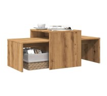 Kafijas Galdiņš, Koka Krāsa, 100X48X40 Cm, Konstruēts Koks Vidaxl 8721158435804