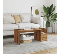 Kafijas Galdiņš, Koka Krāsa, 90X45X35 Cm, Konstruēts Koks Vidaxl 8721158435828