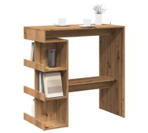 Bāra Galds Ar Plauktu, Koka Krāsa, 100X48X101,5 Cm Vidaxl 8721158441089