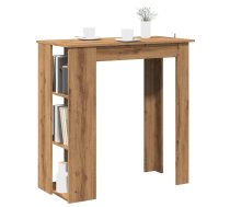Bāra Galds Ar Plauktu, 102X50X103,5 Cm, Inženierijas Koks Vidaxl 8721158441102