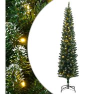 Mākslīgā Ziemassvētku Egle, Šaura, 150 Cm, 150 Led Vidaxl 8721158512215