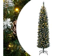 Mākslīgā Ziemassvētku Egle, Šaura, 180 Cm, 300 Led Vidaxl 8721158512420