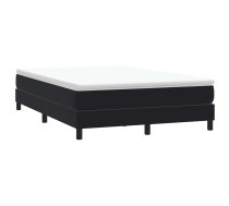 Atsperu Gulta Bez Matraci, Melna Samts, 160X210 Cm Vidaxl 8721158520364