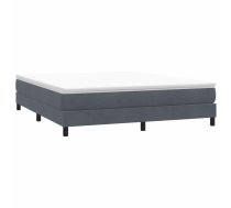 Atsperu Gulta Bez Matraci, Tumši Pelēka Samts, 180X210 Cm Vidaxl 8721158520418