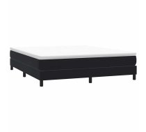Atsperu Gulta Bez Matraci, Melna Samts, 180X210 Cm Vidaxl 8721158520425