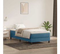 Atsperu Gulta Ar Matraci, Tumši Zils Samts, 80X210 Cm Vidaxl 8721158521040
