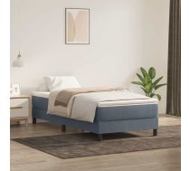 Atsperu Gulta Ar Matraci, Tumši Pelēka Samts, 80X220 Cm Vidaxl 8721158521491