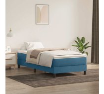 Atsperu Gulta Ar Matraci, Tumši Zils Samts, 80X220 Cm Vidaxl 8721158521521