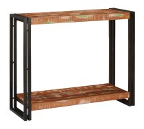 Konsoles Galds Ar Plauktu 90 X 33 X 75 Cm Pārstrādāts Masīvkoks Vidaxl 8721158640246