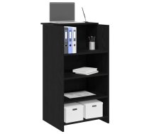 Recepcijas Galds Melns 55X50X103,5 Cm Inženierijas Koks Vidaxl 8721158658531