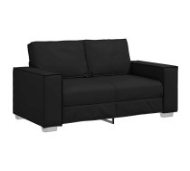 Divvietīgs Dīvāns Melns 120 Cm Mākslīgā Āda Vidaxl 8721158689597