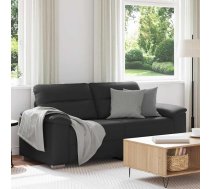 Divvietīgs Dīvāns, Melns, 140 Cm, Mākslīgā Āda Vidaxl 8721158692528