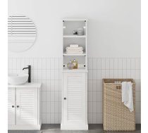 Vannas Istabas Mēbeļu Komplekts Ar Plauktu 2 Pcs Brūna Un Balta Vidaxl 8721158714510