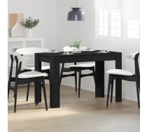 Virtuves Galds, Melns Ozols, 120X60X76 Cm, Inženierijas Koks Vidaxl 8721158724021