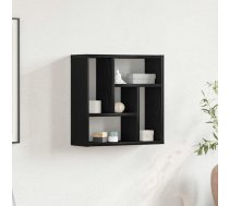 Sienas Plaukts, Melns Ozols, 45X16X45 Cm, Inženierijas Koks Vidaxl 8721158769121