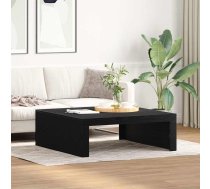 Melnā Ozola Kafijas Galds - 100X100X35 Cm, Izgatavots No Sintētiskā Koka Vidaxl 8721158770776