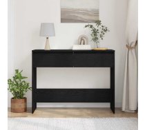 Melno Ošu Konsoles Galds - 100X35X76.5 Cm - Inženierijas Koks Vidaxl 8721158771063
