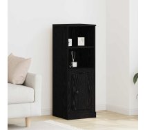 Augstais Galds Melnā Ozola 36X35.5X103.5 Cm Inženierijas Koks Vidaxl 8721158772190