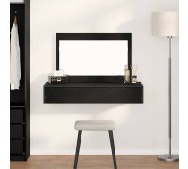 Sienas Piekaramais Kosmētikas Galds Melnā Ozolā 100X40X70 Cm Vidaxl 8721158852373