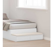 Gultas Atvilktnes Baltas, 90X36,5X16,5 Cm, No Inženierijas Koka Vidaxl 8721158910950