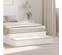 Gultas Atvilktnes Baltas 120X36,5X16,5 Cm Inženieru Koka Vidaxl 8721158911032