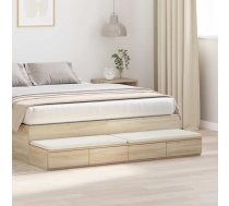 Gultas Atvilktne Sonoma Ozolā 160X36,5X16,5 Cm No Inženierijas Koka Vidaxl 8721158911377