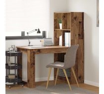 Galds Ar Plauktu Ar Uzglabāšanu Vecs Koks 122 X 67 X 145 Cm Vidaxl 8721158934383