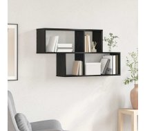 Sienas Plaukts Melns Ozols 100X20X53 Cm Izturīgs Koks Vidaxl 8721158972903