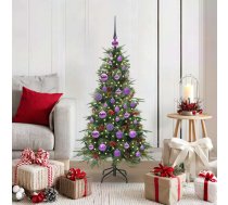 Mākslīgā Saliekamā Ziemassvētku Egle Zaļa 120 Cm Pe Un Pvc Vidaxl 8721288283597