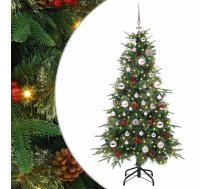Mākslīgā Saliekamā Ziemassvētku Egle Zaļa 150 Cm Pe Un Pvc Vidaxl 8721288283689