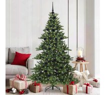 Mākslīgā Saliekamā Ziemassvētku Egle Ar 300 Led Zaļa 180 Cm Pvc Vidaxl 8721288286277