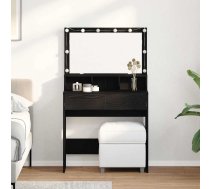 Dressing Galds Melns Ozols Kokskaidu Plāksne Vidaxl 8721288519900