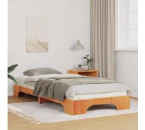 Grīdas Gultas Rāmis Ar Uzglabāšanu Brūna 100 X 220 Cm Koka Vidaxl 8721288717863