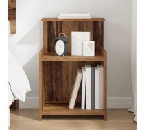Gultas Skapis Veca Koka 40 X 35 X 60 Cm Kokskaidu Plāksne Vidaxl 8721288728654