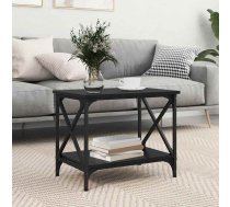 Sānu Galds Melns Ozols 55 X 38 X 45 Cm Inženierijas Koks Vidaxl 8721288734402