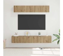 Tv Skapju Komplekts Ar Plauktu 5 Pcs Amatnieku Ozola Vidaxl 8721288873842