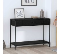 Konsoles Galds Melns Ozols 100 X 34.5 X 75 Cm Inženierijas Koks Vidaxl 8721288899965