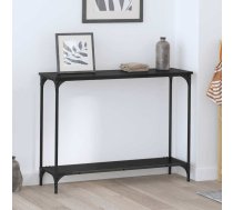 Konsoles Galds Melns Ozols 101 X 30.5 X 75 Cm Inženierijas Koks Vidaxl 8721288900029