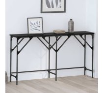Konsoles Galds Melns Ozols 140 X 29 X 75 Cm Inženierijas Koks Vidaxl 8721288900142