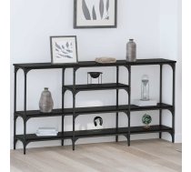 Konsoles Galds Melns Ozols 160 X 29 X 80 Cm Inženierijas Koks Vidaxl 8721288900418