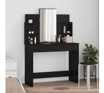Dressing Galds Ar Atvilktni Melns Ozolkoks 96 X 39 X 142 Cm Vidaxl 8721288902870