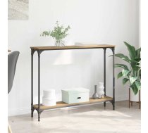 Konsoles Galds Ar Plauktu Artisānā Ozols 102 X 23 X 15.5 Cm Vidaxl 8721288917584